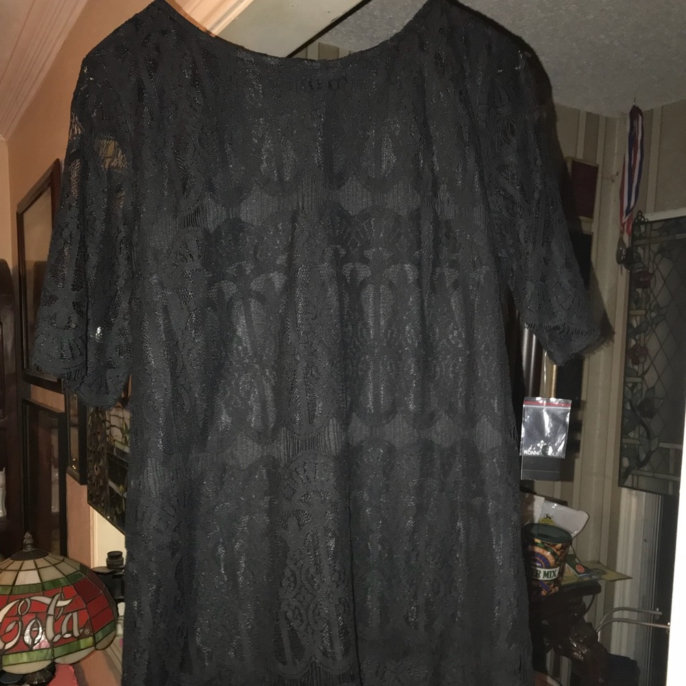 Ronni Nicole after five black lace dress